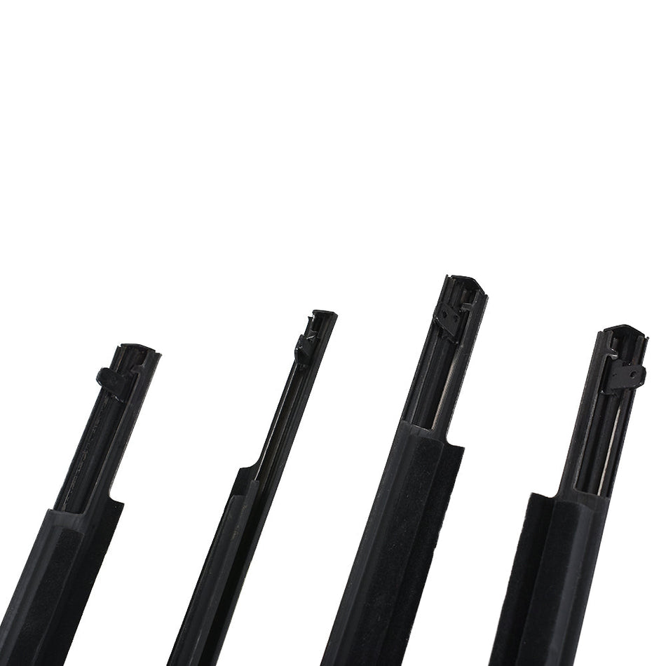 labwork 4-Piece Weatherstrip Window Moulding Trim Seal Belt Replacement for 2009-2012 Toyota Corolla Lab Work Auto