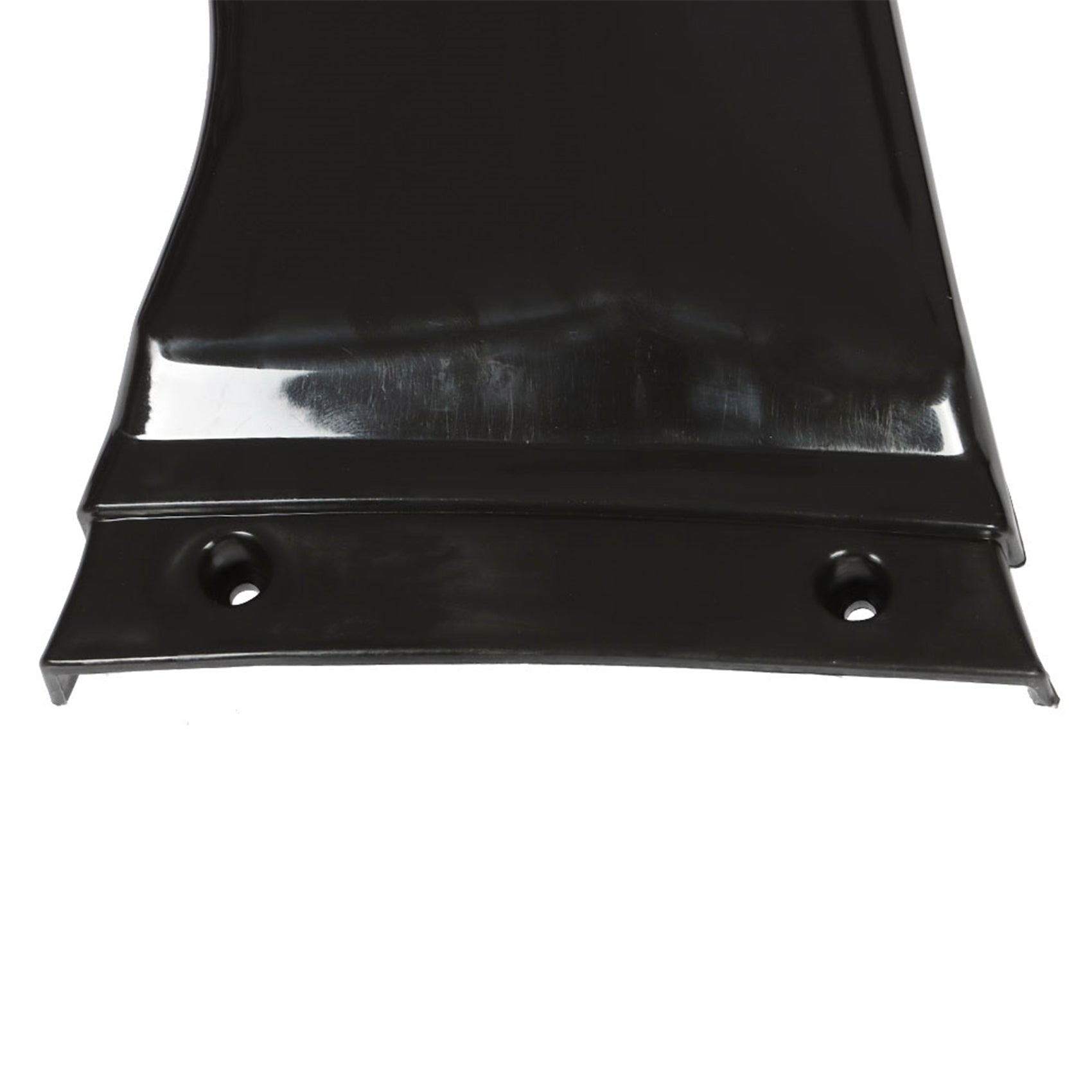 labwork 4 Pieces Universal Car Front Bumper Lip Spoiler Splitter Protector Body Kit Bright Black Red Tongue Lab Work Auto