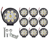 labwork 4inch 27W Round LED Work Lights Pod SPOT Beam Offroad Fog Driving Light