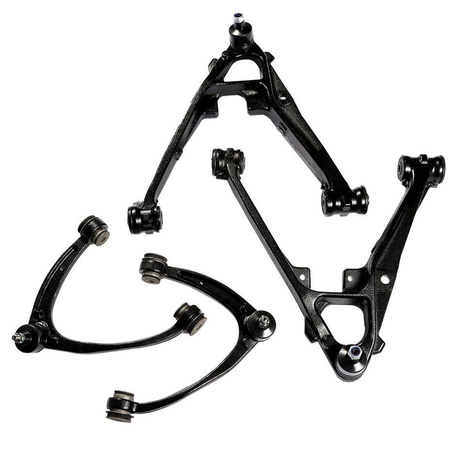 labwork 4pc Front Upper Lower Control Arms Kit for Chevy Silverado GMC Sierra 1500 Lab Work Auto