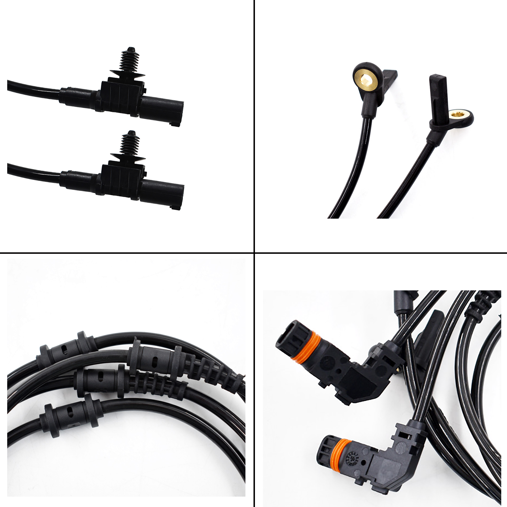 labwork 4pcs Front Rear ABS Wheel Speed Sensor Fit for Mercedes-Benz GL320 GL350 GL450 GL55 Lab Work Auto