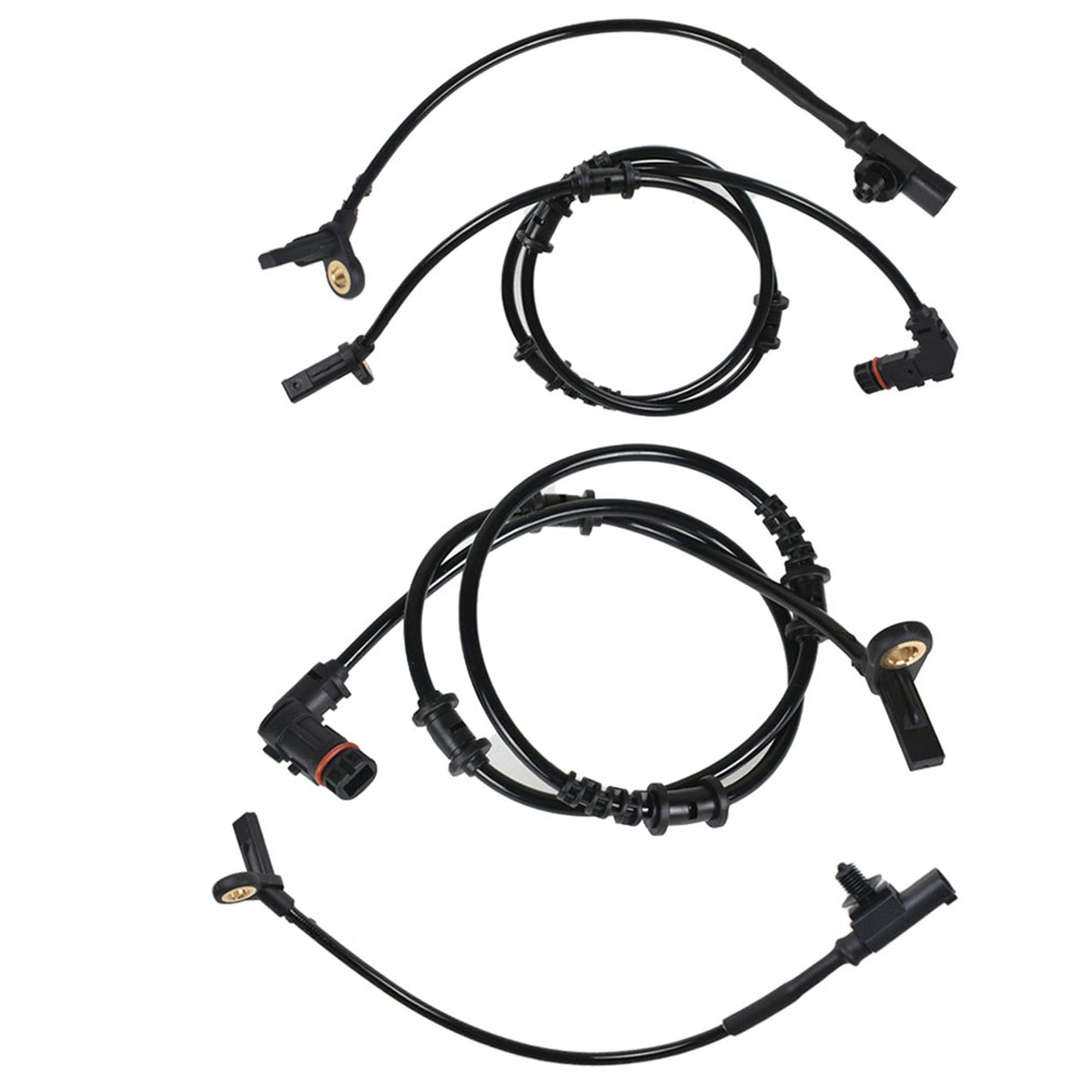 labwork 4pcs Front Rear ABS Wheel Speed Sensor Fit for Mercedes-Benz GL320 GL350 GL450 GL55 Lab Work Auto