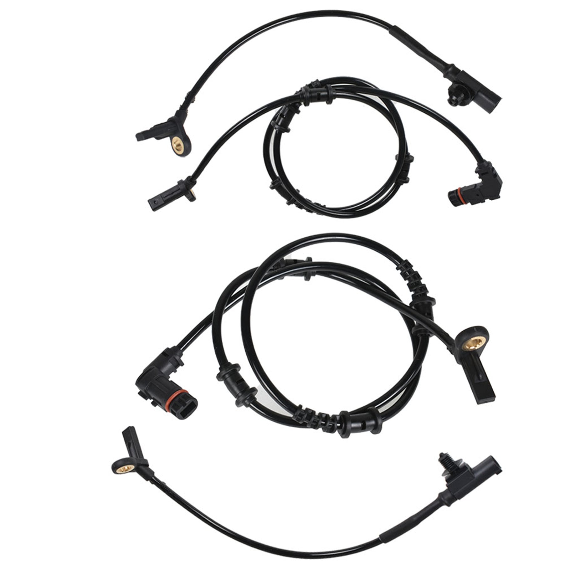 labwork 4pcs Front Rear ABS Wheel Speed Sensor Fit for Mercedes-Benz GL320 GL350 GL450 GL55 Lab Work Auto