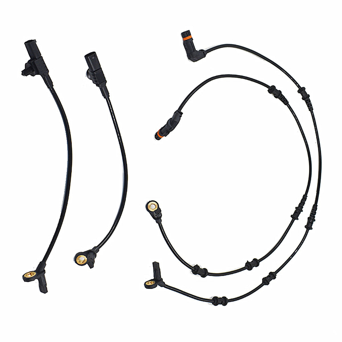 labwork 4pcs Front Rear ABS Wheel Speed Sensor Fit for Mercedes-Benz GL320 GL350 GL450 GL55 Lab Work Auto