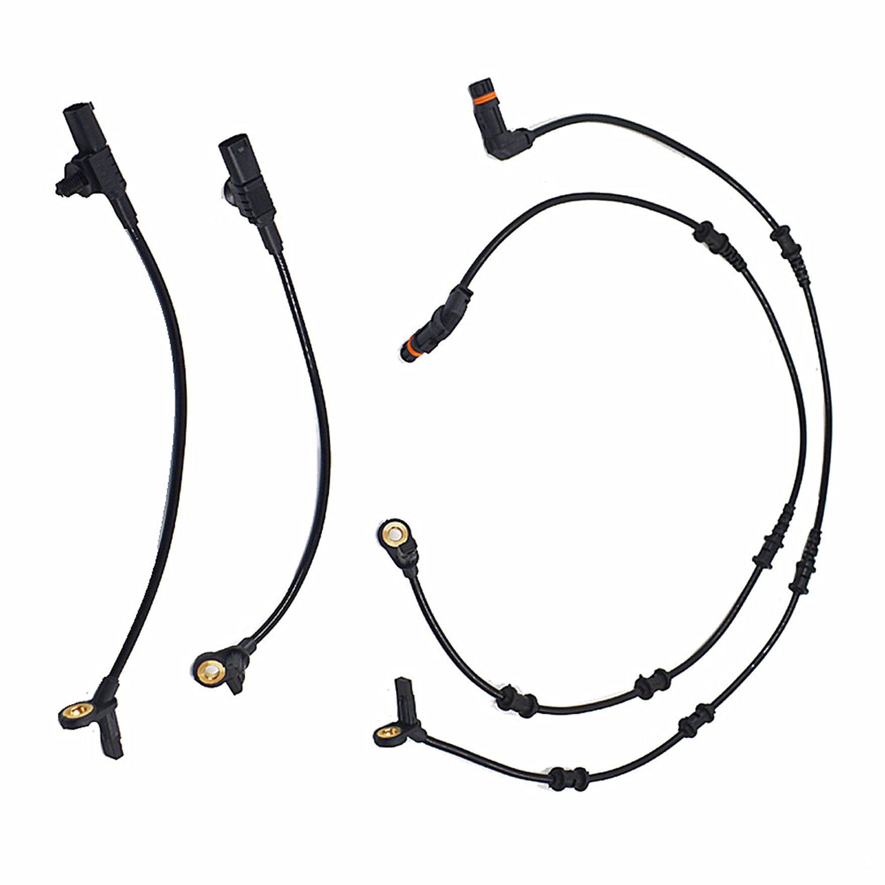 labwork 4pcs Front Rear ABS Wheel Speed Sensor Fit for Mercedes-Benz GL320 GL350 GL450 GL55 Lab Work Auto