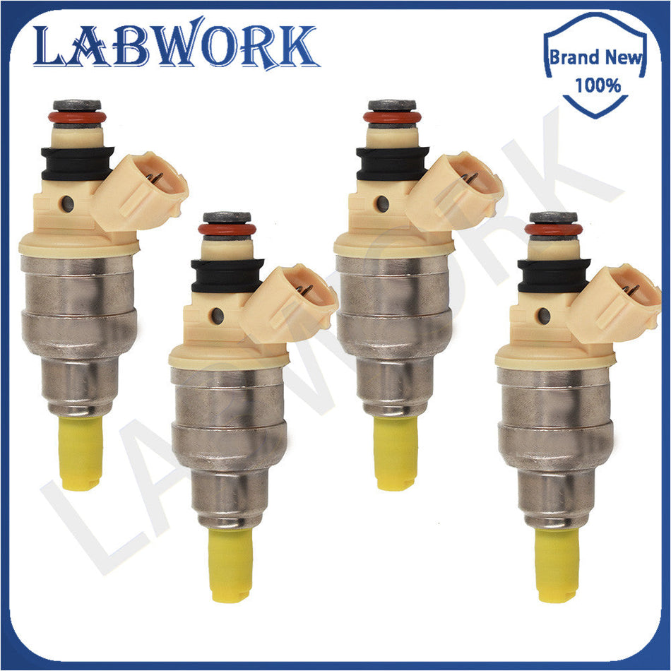 labwork 4x Upgraded Fuel Injectors For Suzuki Sidekick Tracker X-90 1.6L INP-470 Lab Work Auto