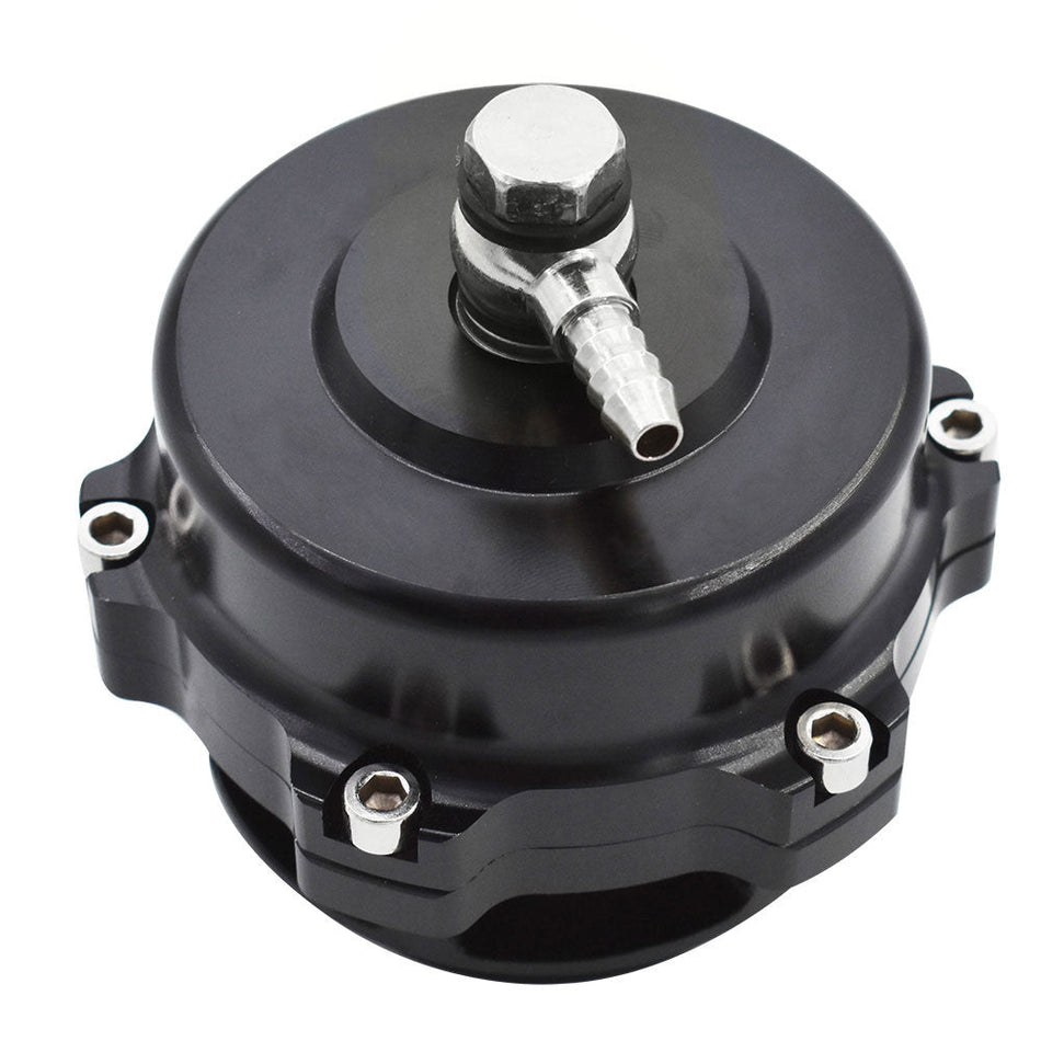labwork 50mm V-Band Blow Off Valve BOV Q-Typer with Weld On Spring Flange 35 PSI Black Lab Work Auto
