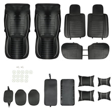 Load image into Gallery viewer, labwork 5Seats Car Seat Cover Front PU Leather Rear Cushion Pillow Deluxe Lab Work Auto