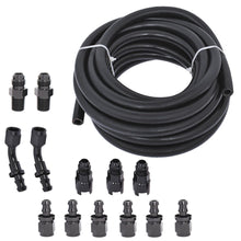 Load image into Gallery viewer, labwork 6AN 25 Feet Fuel Injection Line Fitting Adapter Kit Rubber Fuel Line Filler Feed Hose with 13pcs Push Lock Swivel Fitting Hose Ends Kit Lab Work Auto