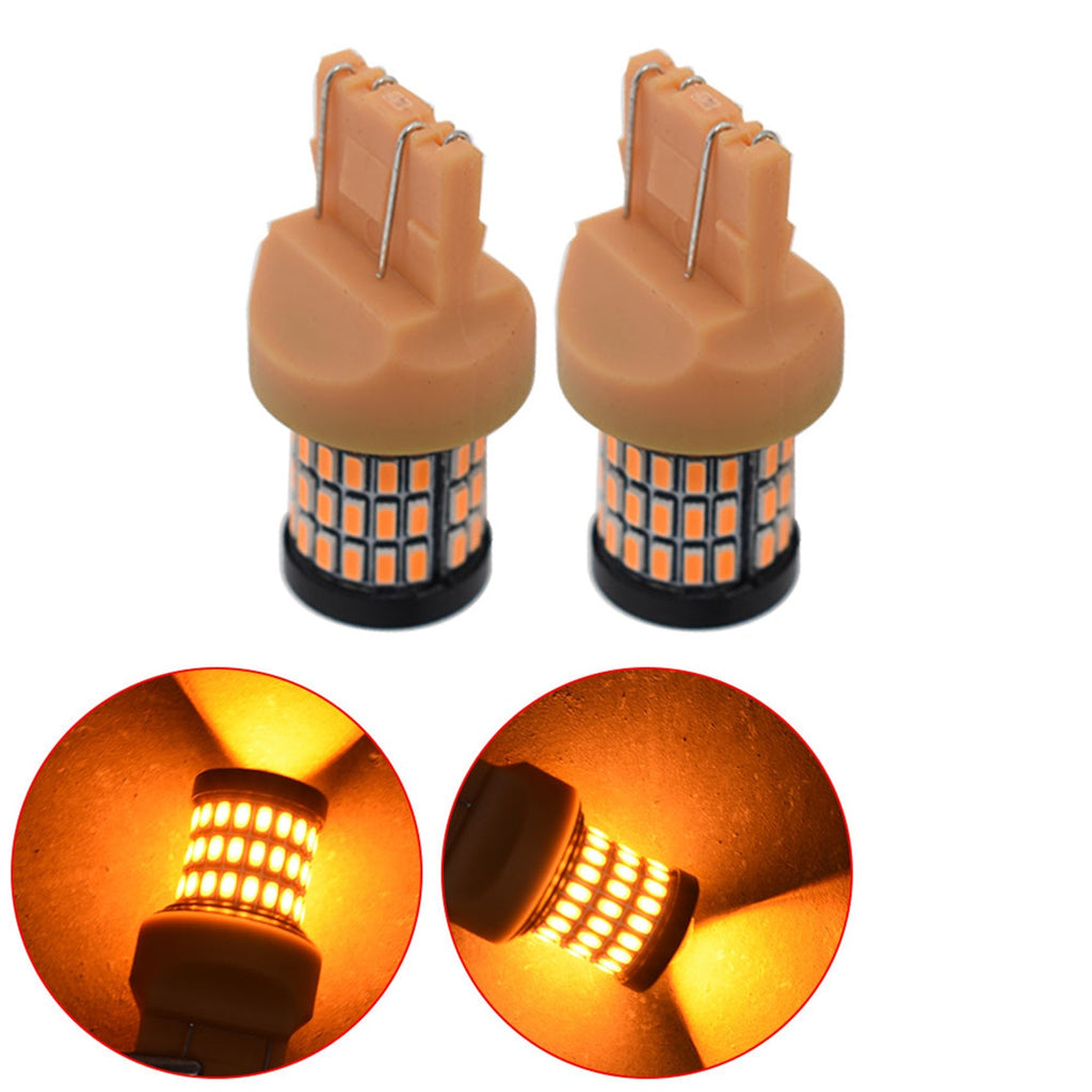 labwork 7443 7444 LED Amber Backup Reverse Turn Signal Parking DRL High Power Light Bulb Lab Work Auto