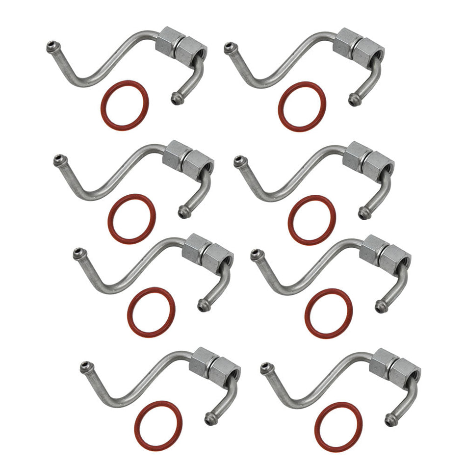 labwork 8 Fuel Injector Oring Line & Seal For 08-10 Ford 6.4L Powerstroke Diesel Lab Work Auto