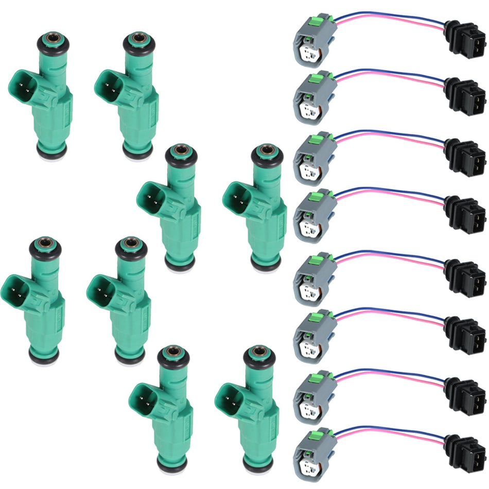 labwork 8 PCs Fuel Injectors Nozzle Replacement for Dodge Dakota Durango Ram 1500/2500/3500 0280155789 Lab Work Auto