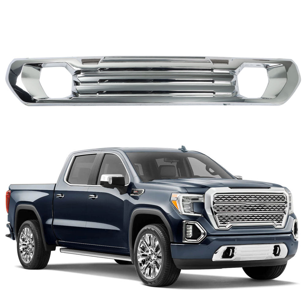 labwork 84176747 Front Lower Bumper Filler Chrome Fit For GMC 19-21 Sierra 1500 Denali Lab Work Auto