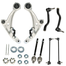 Load image into Gallery viewer, labwork 8pc Front Control Arms Kit + Tie Rod for 2007-2010 2011 2012 Nissan Altima Lab Work Auto