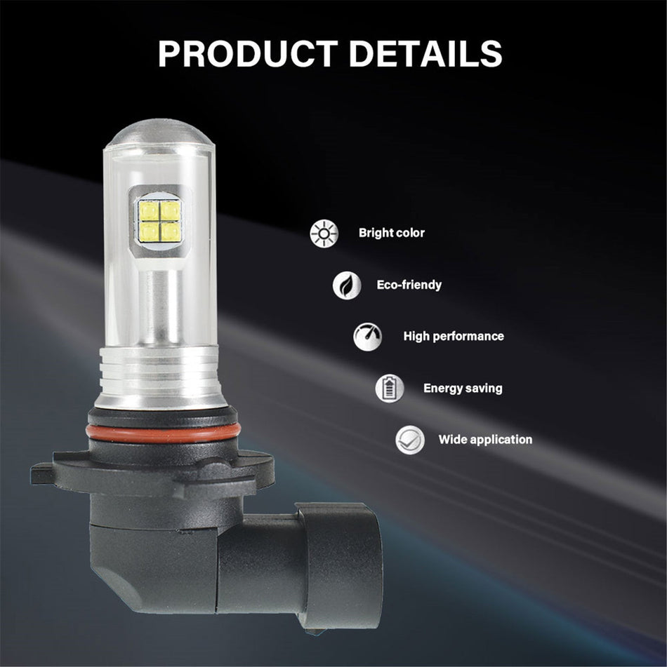 labwork 9005 HB3 2 PCS LED Fog Light Bulbs High Power 80W 6000K White Replacement for Signal, Turn, Brake, Parking, Tail, DRL Fog Lights Lab Work Auto 