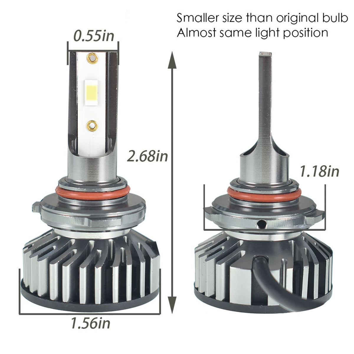 labwork 9005 LED Fog Light Bulbs 6500K 8000LM 55W Bright Fog Light LED Conversion Kit, Pack of 2 Lab Work Auto 