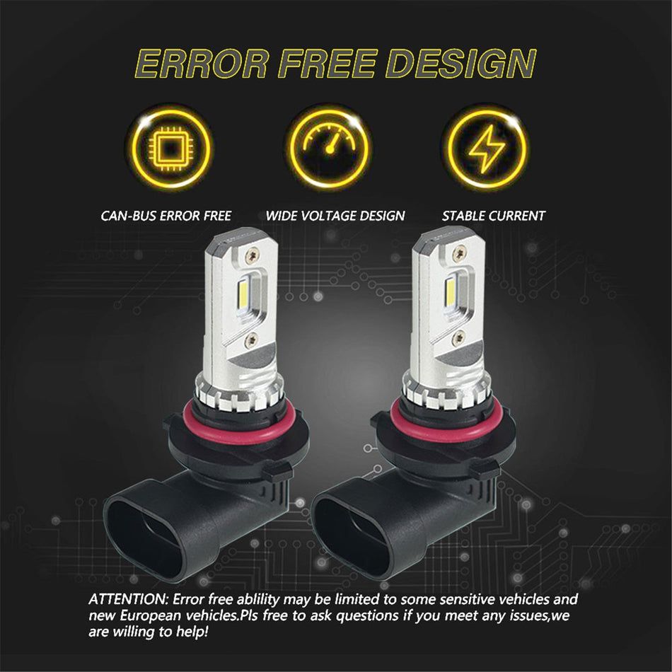 labwork 9006/HB4 2 PCS LED Fog Light Bulbs 80W High Power 2000LM 6000K White Replacement for LED Fog Light ,Daytime Running Lights DRL Lab Work Auto 