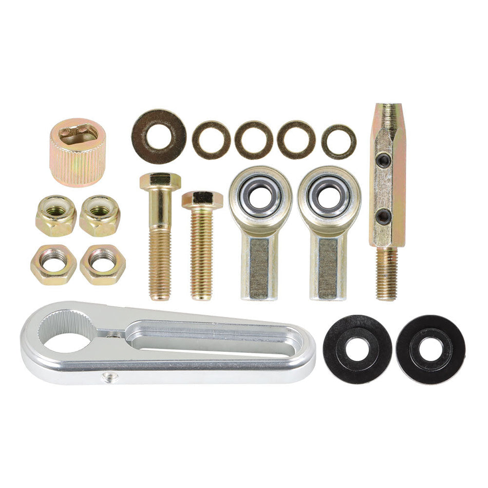 labwork Adjustable Transmisson Column Shift Linkage Kit For GM 350 700R4 4L60E 4L80E LS Lab Work Auto