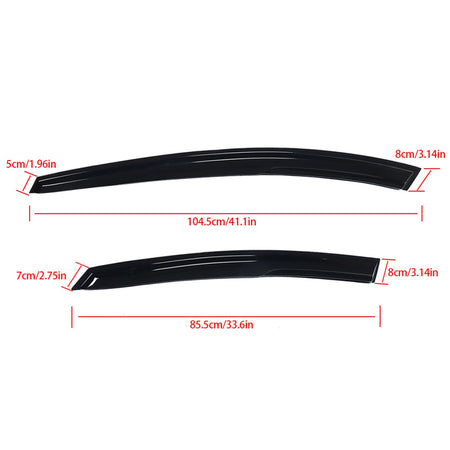 labwork Black 4 Pieces Window Vent Visors Shade Sun Rain Wind Guards Replacement for 2011 2012 2013 2014 2015 2016 Hyundai Elantra 4 Door Sedan Lab Work Auto