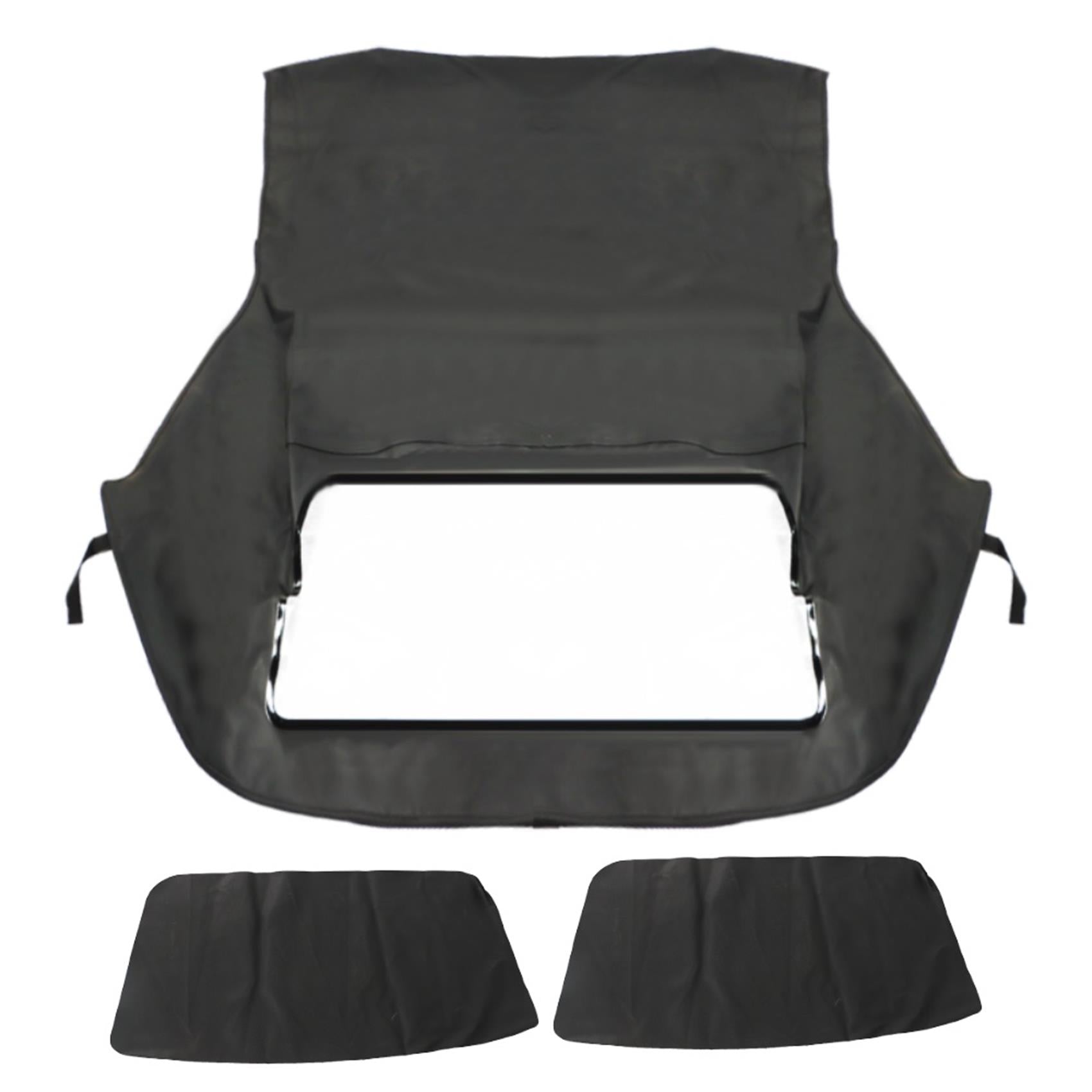 labwork Black Twill Soft Top with Plastic Window Replacement for BMW 3-series 1994-1999 E36 Convertible Lab Work Auto