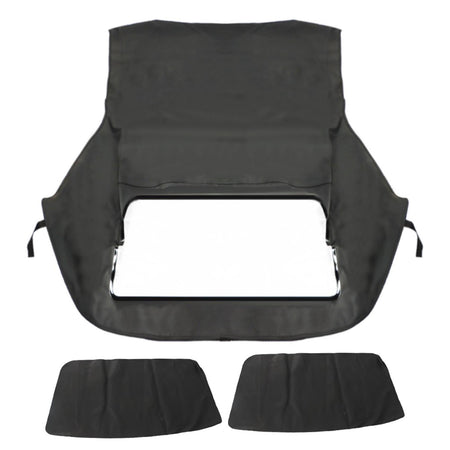 labwork Black Twill Soft Top with Plastic Window Replacement for BMW 3-series 1994-1999 E36 Convertible Lab Work Auto