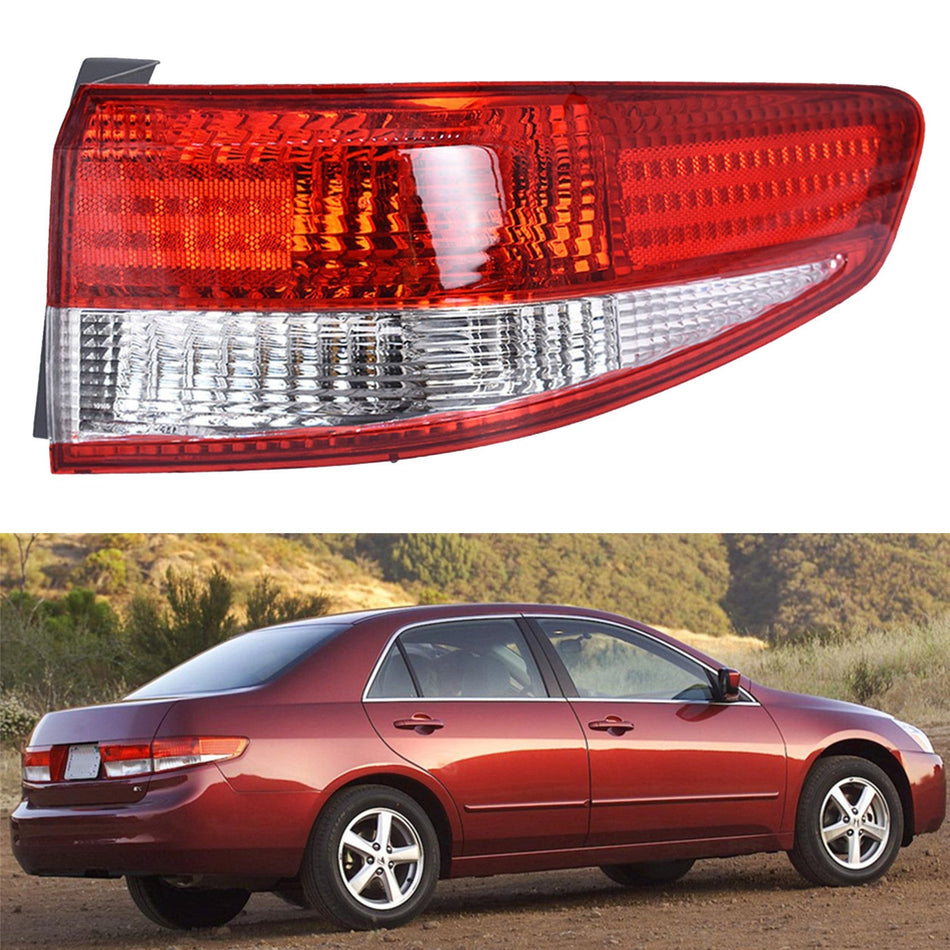 labwork Brake Tail Light for 2003 2004 Honda Accord Right RH Outer Sedan Red Lab Work Auto