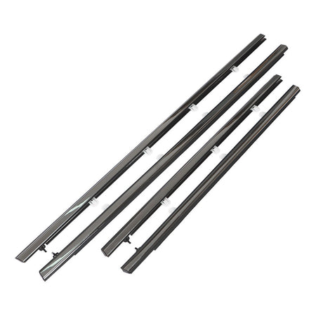 labwork Car Window Moulding Trim Seal Belt Weatherstrip Window Seal Replacement for Acura TSX 2009-2014 Chrome 4 Pieces 72410-TL0-003 72450-TL0-003 72910-TL0-003 72950-TL0-003 Lab Work Auto