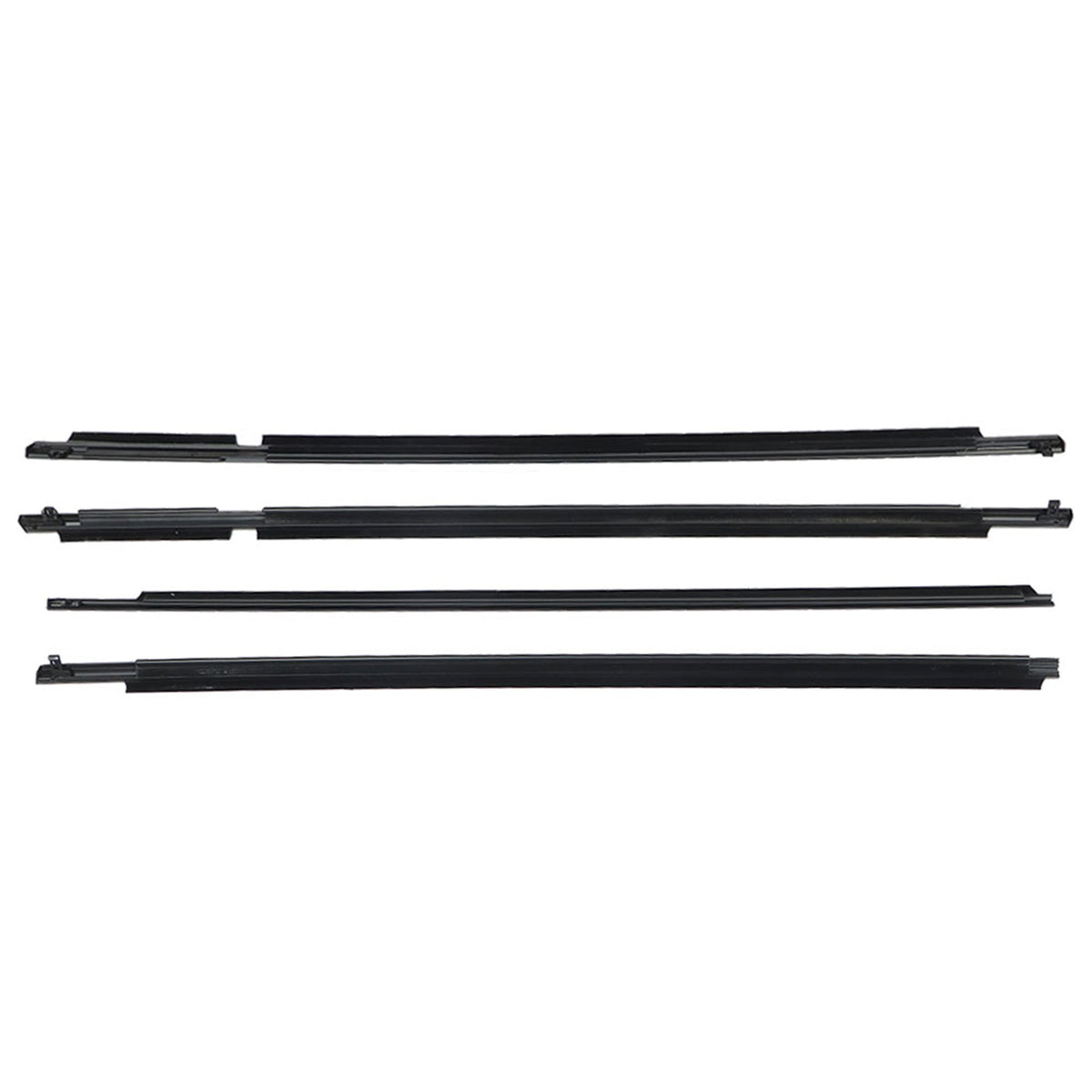 labwork Car Window Moulding Trim Seal Belt Weatherstrip Window Seal Replacement for Toyota RAV4 2006 2007 2008 Black 4 Pieces Lab Work Auto