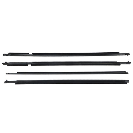 labwork Car Window Moulding Trim Seal Belt Weatherstrip Window Seal Replacement for Toyota RAV4 2006 2007 2008 Black 4 Pieces Lab Work Auto