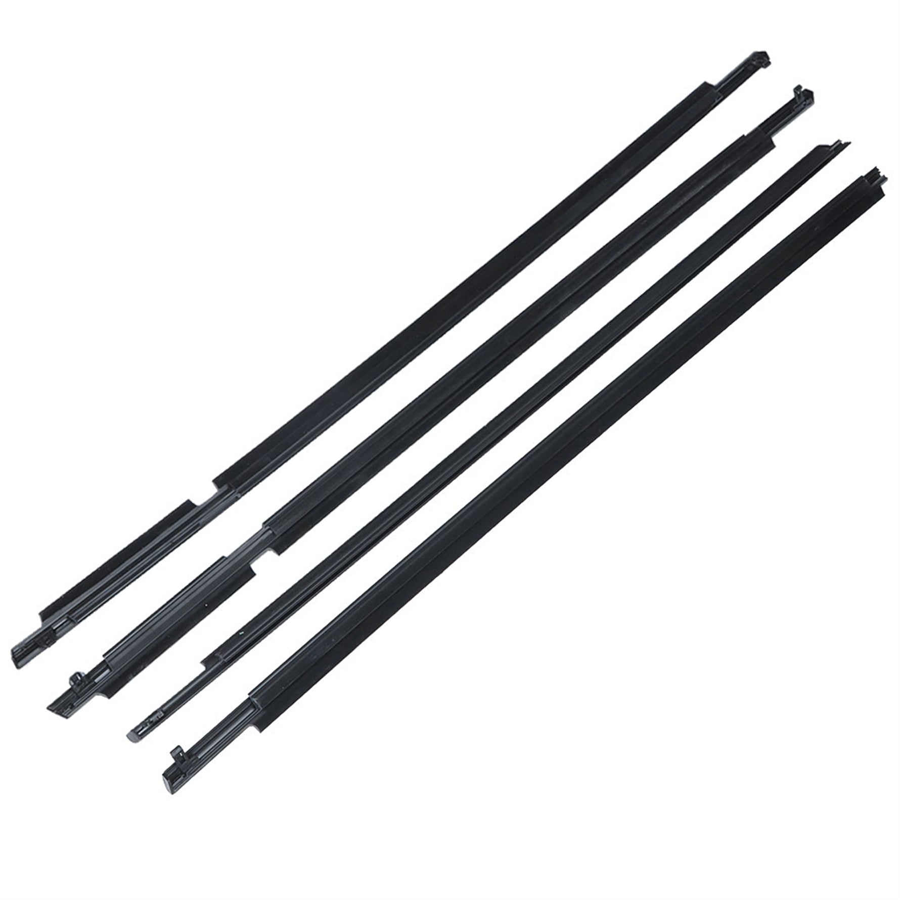 labwork Car Window Moulding Trim Seal Belt Weatherstrip Window Seal Replacement for Toyota RAV4 2006 2007 2008 Black 4 Pieces Lab Work Auto