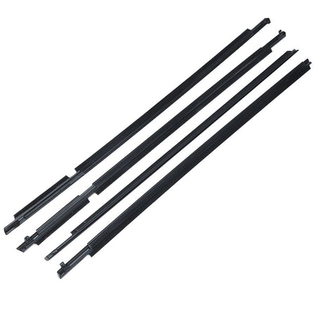 labwork Car Window Moulding Trim Seal Belt Weatherstrip Window Seal Replacement for Toyota RAV4 2006 2007 2008 Black 4 Pieces Lab Work Auto