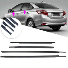 Load image into Gallery viewer, labwork Car Window Moulding Trim Seal Belt Weatherstrip Window Seal Replacement for Toyota Yaris Sedan 2007-2016 68160-52150 68210-52150 68230-52130 68180-52130 Lab Work Auto