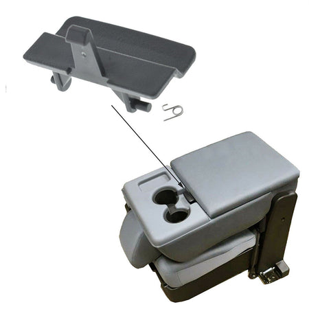 labwork Center Console Jump Seat Lid Latch with Spring Replacement for 2010-2018 Ford F-150 Dark Gray BL3418672A66 Lab Work Auto