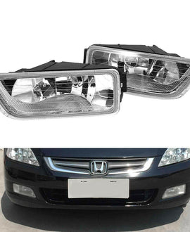 labwork Clear Bumper Driving Fog Lights LH RH Pair Fit for 2003-2007 Honda Accord 4DR Sedan