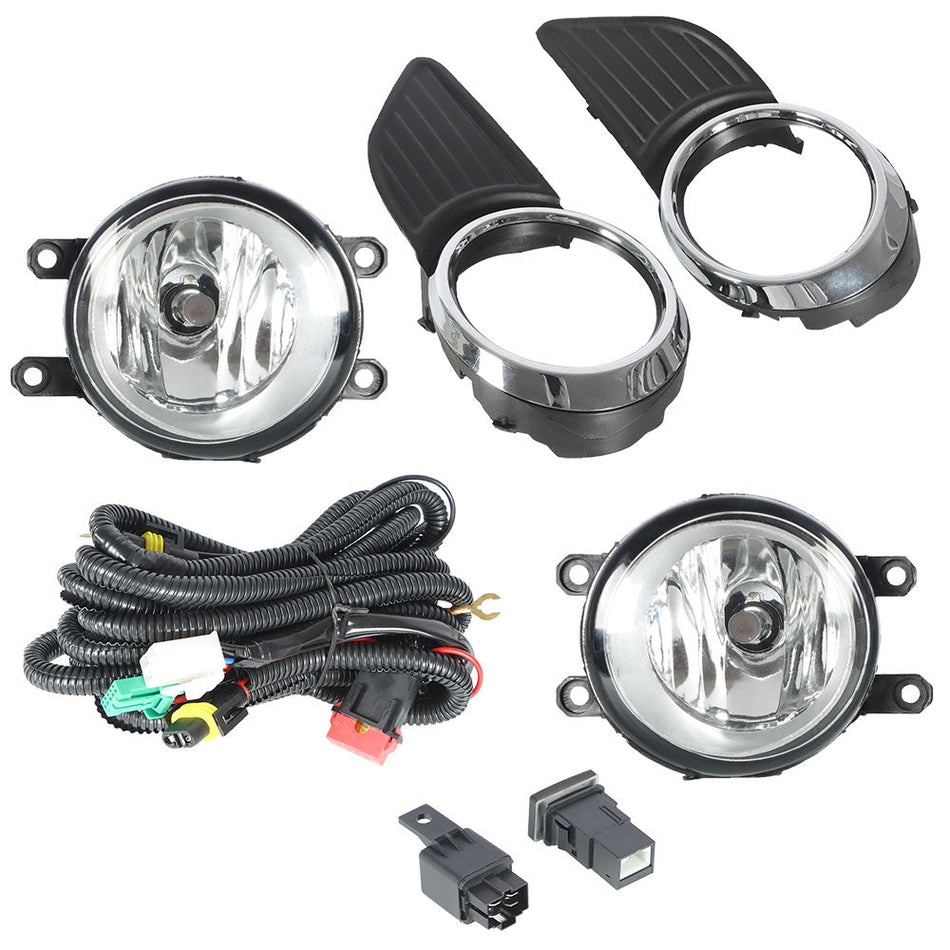 labwork Clear Bumper Fog Lights Driving Lamp Switch For 2011-2015 Toyota Sienna Lab Work Auto