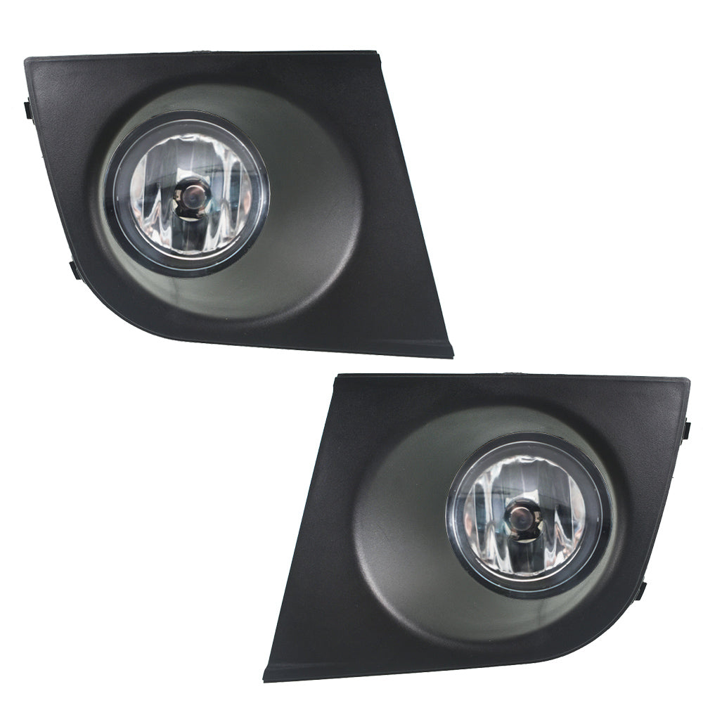 labwork Clear Lens Driving Fog Light Lamps W/bezel+switch for Nissan Versa 07-11 Lab Work Auto