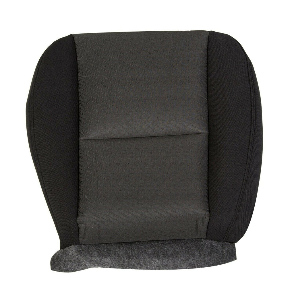 labwork Cloth Drivers Seat Bottom Cover For 10-14 Cadillac Escalade Black&Gray Lab Work Auto