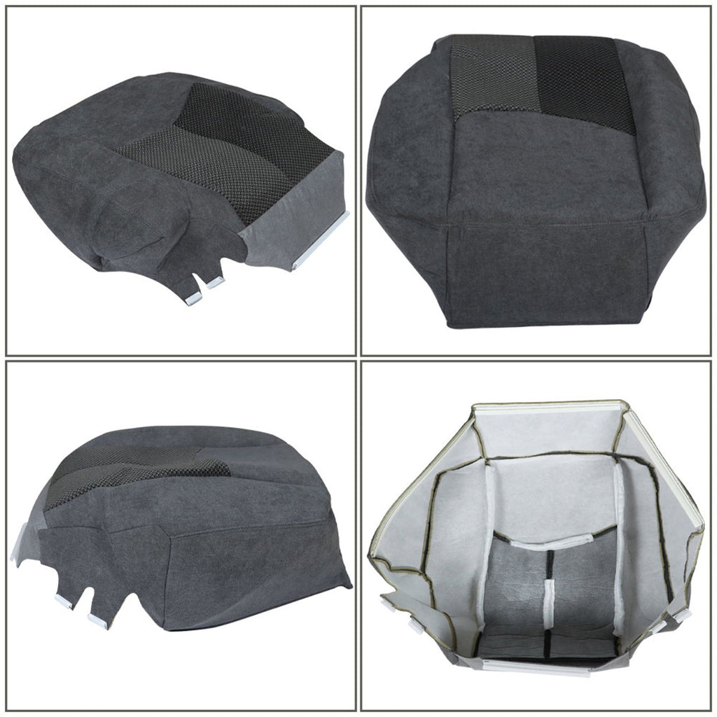 labwork Cloth Seat Cover Driver Bottom Dark Gray For 2003-07 Chevy Silverado LS Lab Work Auto