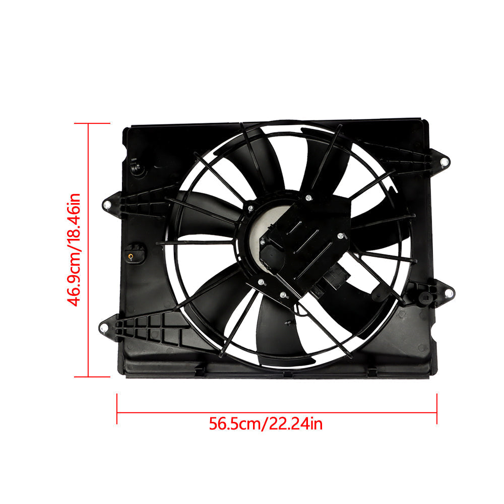 labwork Cooling Fan Assembly For Honda Civic LX-P 2.0L 190155BAA01 Lab Work Auto
