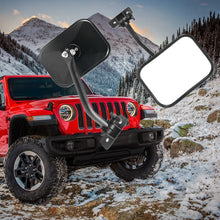 Load image into Gallery viewer, labwork Door Off Mirror Replacement for 1997-2018 Jeep Wrangler TJ JK 4x4 Off-road Morror Rectangular Mirrors Quick Release Side View Mirror Lab Work Auto