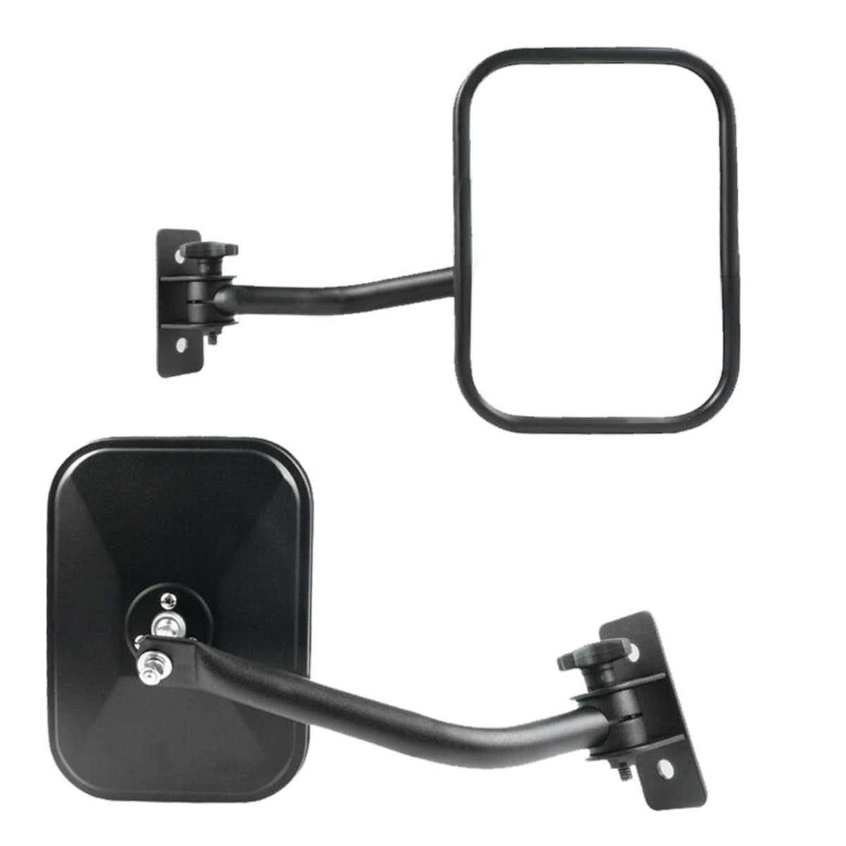 labwork Door Off Mirror Replacement for 1997-2018 Jeep Wrangler TJ JK 4x4 Off-road Morror Rectangular Mirrors Quick Release Side View Mirror Lab Work Auto