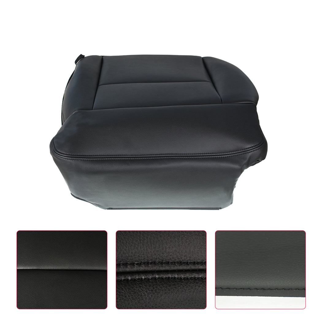 labwork Driver Bottom Black Seat Cover For 04-08 Ford F150 XTL Lariat Crew-Cab Lab Work Auto