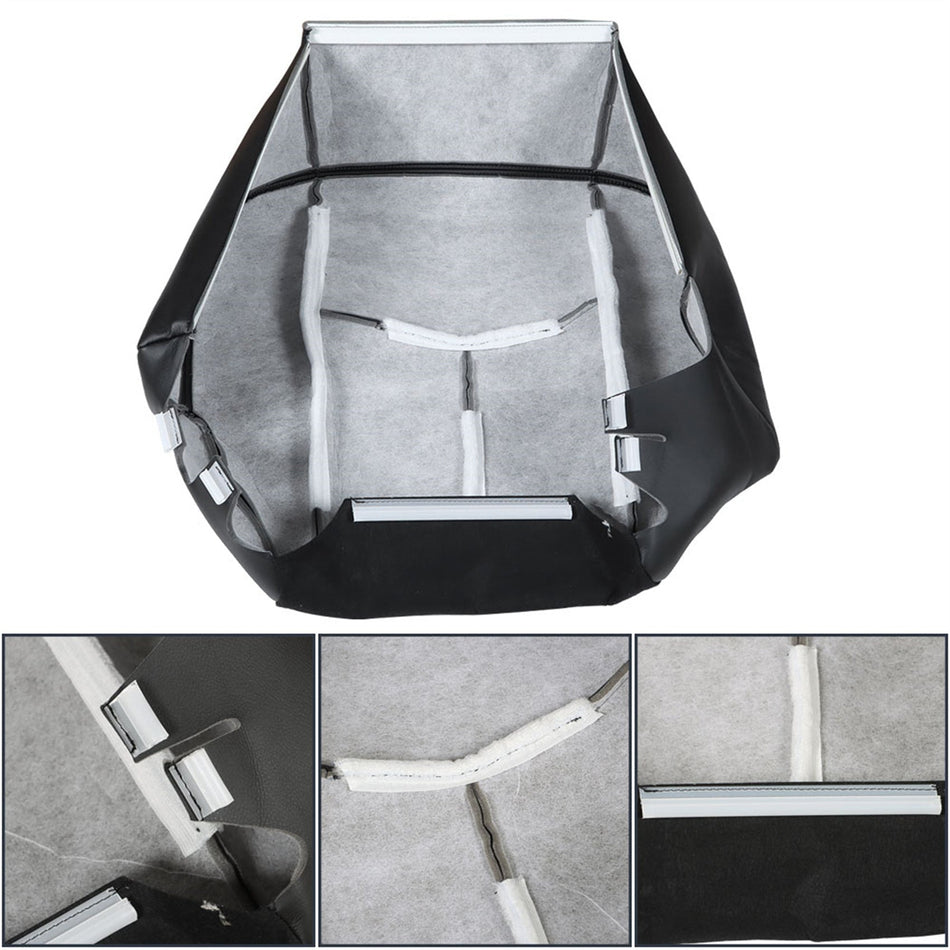 labwork Driver Bottom Seat Cover&Foam Cushion For 2003-06 Chevy Silverado Black Lab Work Auto