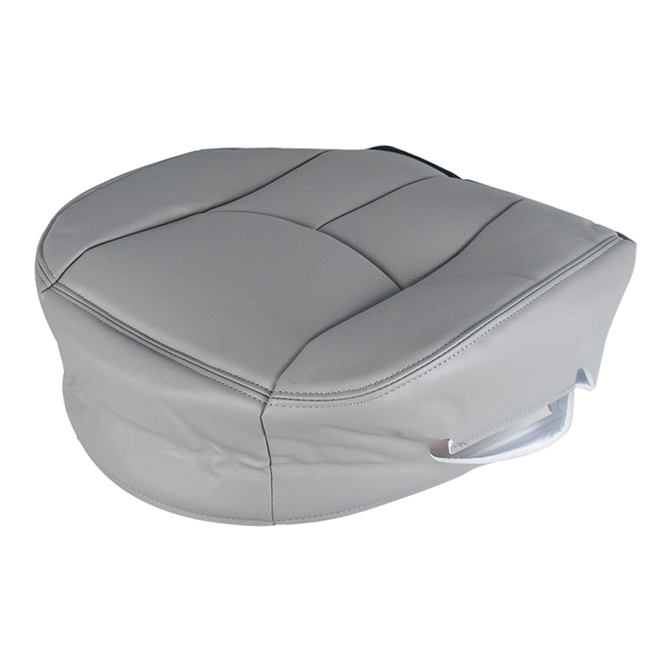 labwork Driver Bottom Seat Cover For 03-06 Chevy Tahoe Suburban Leatherette Gray Lab Work Auto