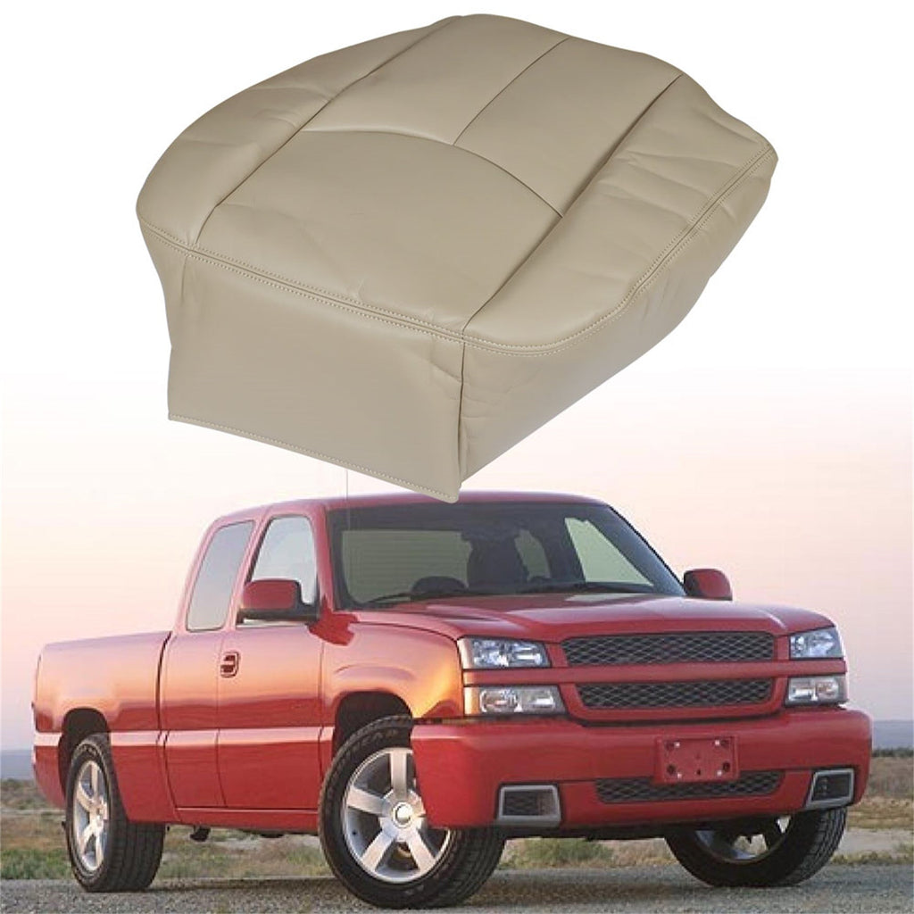 labwork Driver Bottom Seat Cover Tan For 2003 2004-2006 Chevy Silverado 2500 HD Lab Work Auto