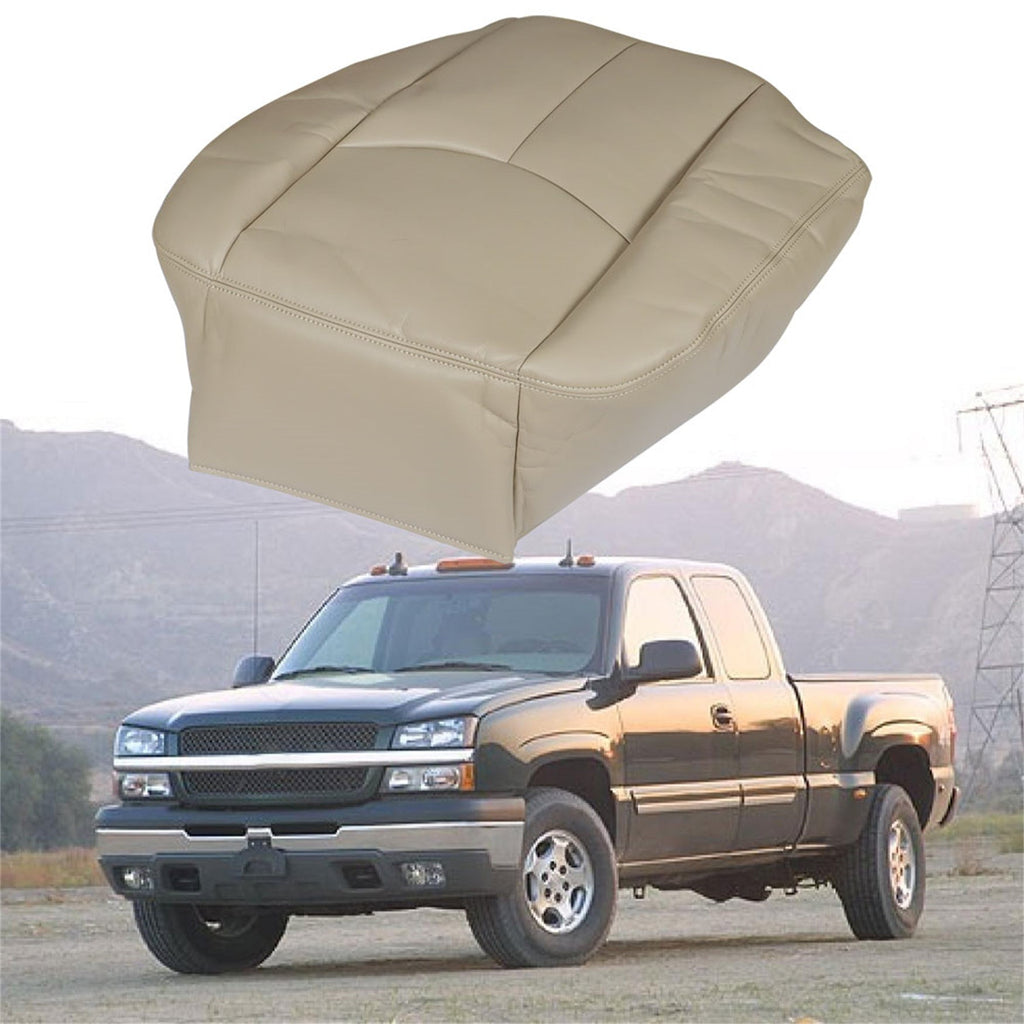 labwork Driver Bottom Seat Cover Tan For 2003 2004-2006 Chevy Silverado 2500 HD Lab Work Auto