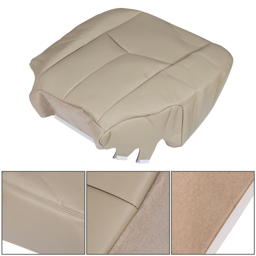 labwork Driver Bottom Seat Cover Tan For 2003 2004-2006 Chevy Silverado 2500 HD Lab Work Auto