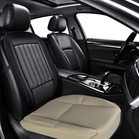 labwork Driver Bottom Seat Cover Tan For 2007-2008 Cadillac Escalade Leatherette Lab Work Auto