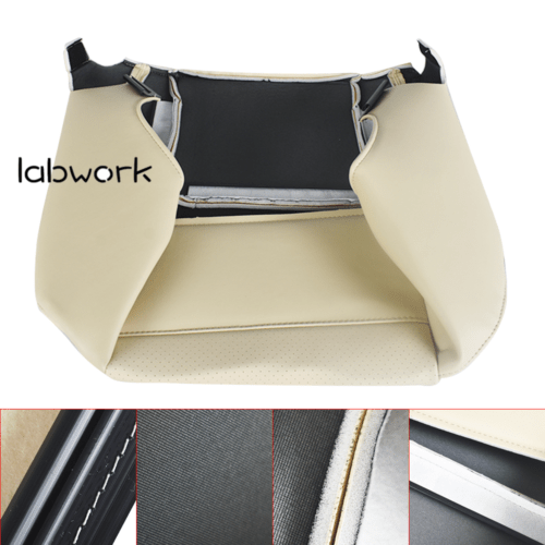labwork Driver Bottom Seat Cover Tan For 2007-2008 Cadillac Escalade Leatherette Lab Work Auto