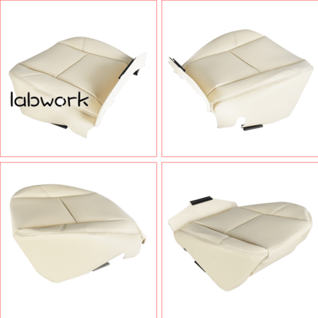 labwork Driver Bottom Seat Cover Tan For 2007-2008 Cadillac Escalade Leatherette Lab Work Auto